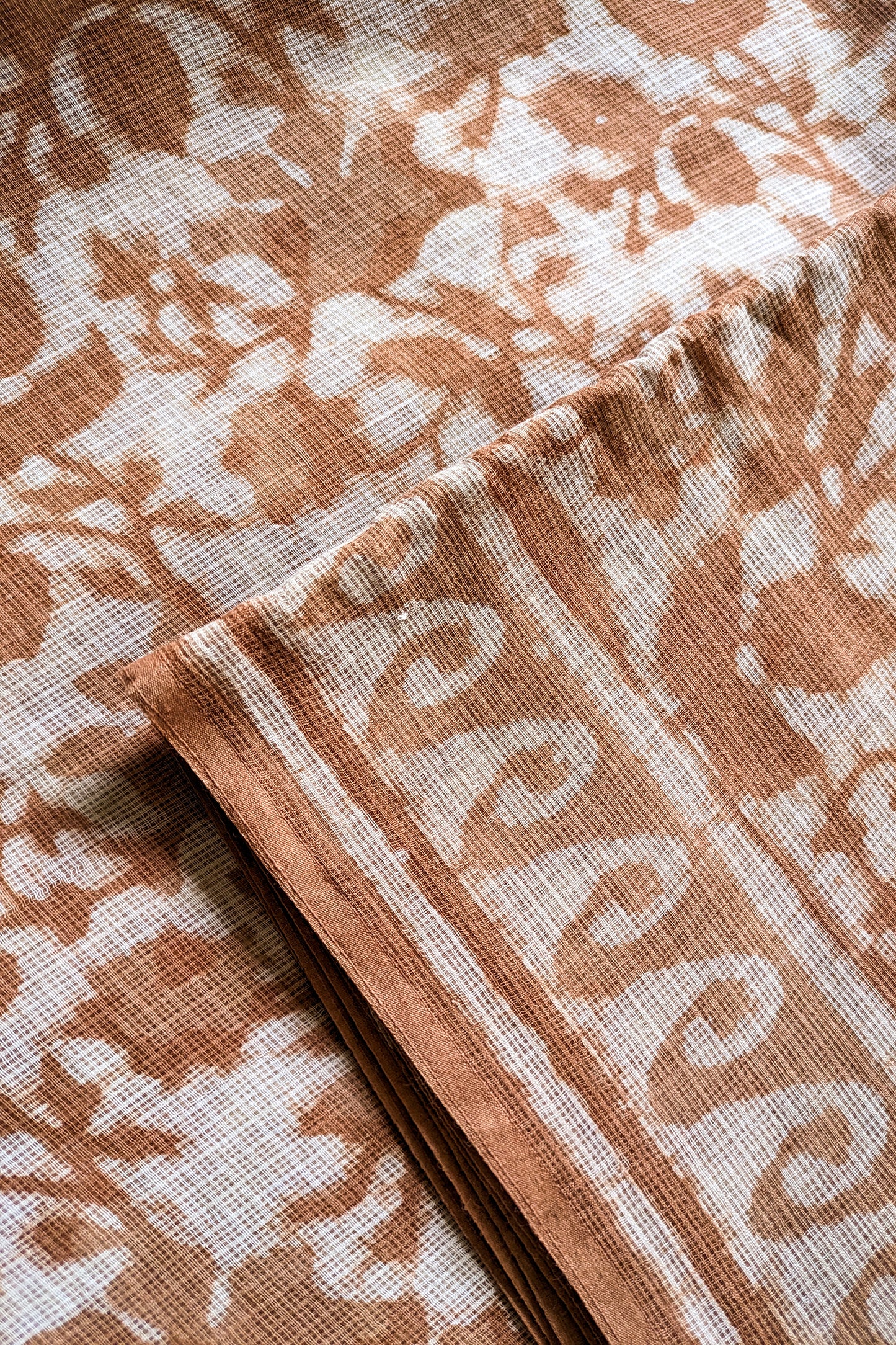 Handcrafted Dabu Kota Doria Saree