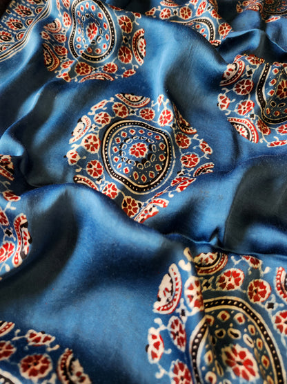 Ajrakh Modal Silk Stole