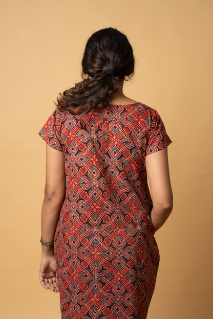 Ajrakh Dress