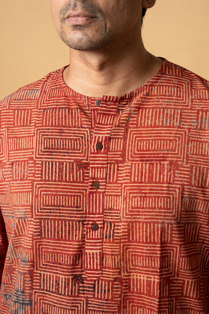 Ajrakh Kurta
