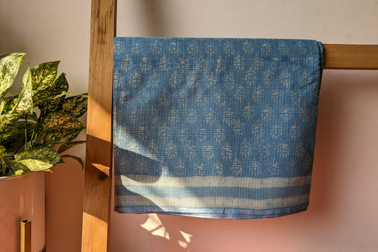 Handcrafted Dabu Kota Doria Saree