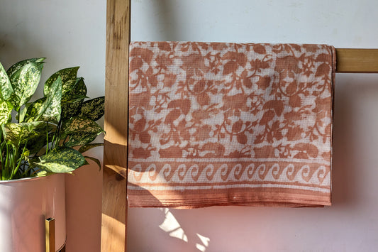 Handcrafted Dabu Kota Doria Saree