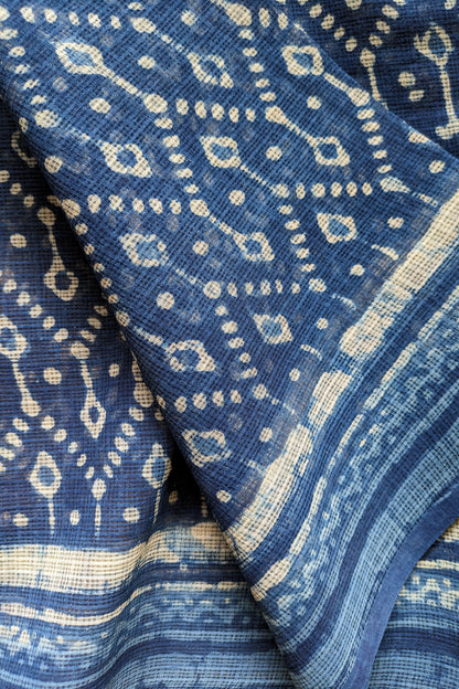 Handcrafted Dabu Kota Doria Saree