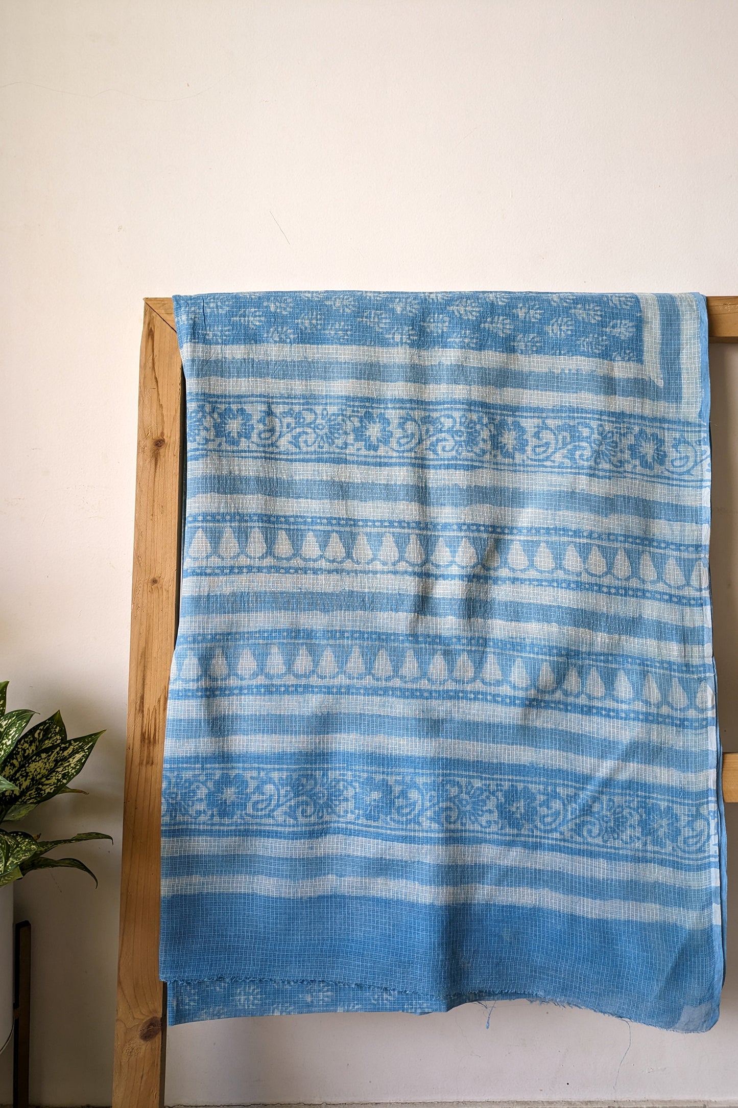 Handcrafted Dabu Kota Doria Saree