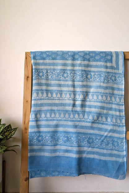 Handcrafted Dabu Kota Doria Saree