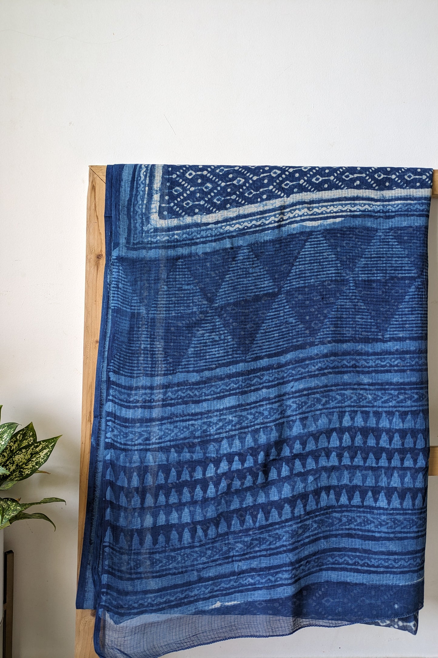 Handcrafted Dabu Kota Doria Saree