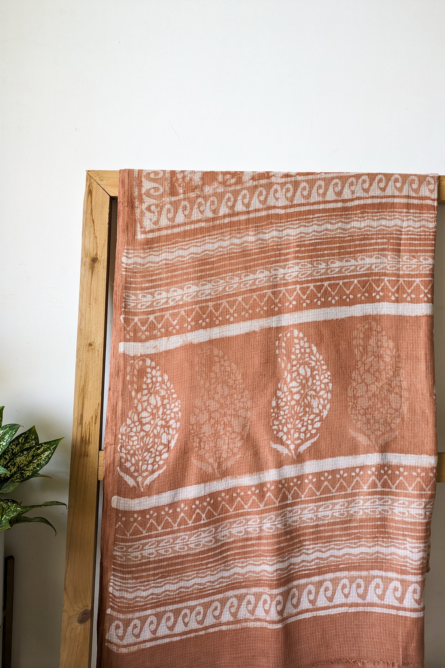 Handcrafted Dabu Kota Doria Saree